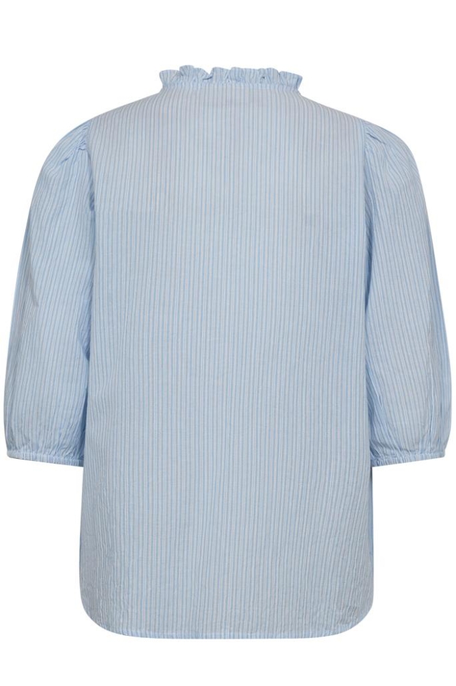 FQROLLY BLOUSE 205885 CHAMBRAY BLUE W. STAR OFF-WHITE